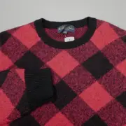 Brooks Brothers Buffalo Plaid Alpaca Wool Sweater Italian Yarn Men's Size L $268