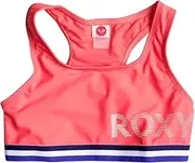 [Roxy] Kids Girl's Sharky Park Bra (Big Kids) Neon Grapefruit Youth X-Large Big / 14