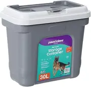 Paws & Claws 30L Pet Food Storage Container w/ Scoop For Dry Pet Food/Bird Seeds