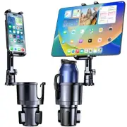 Cup Holder Mount, 2 in 1 Car Cup Holder with Expander Adjustable Long Arm