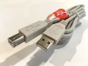 Apple Compatible Data Cable USB 2.0 Type-A Male to USB Type-B Male 7' Gray