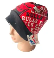 one Chicago Bulls NBA Beanie Hat - Red/Black/White(10"D) Head-Warp Skull Cap