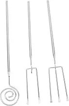 Gatuida 3pcs Stainless Steel Fondue Forks Chocolate and Cheese Dipping Compact Baking Tools for Easy Storage Versatile Kitchen Accessories for Desserts and Fondue Enjoyment