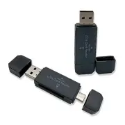 2 Pack SD Card Reader USB-C OTG USB Memory Card Reader for Micro SD TF SDXC SDHC