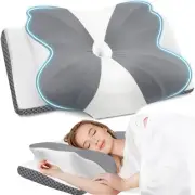 Cervical Memory Foam Pillow for Neck and Shoulder, Contour Neck Support Pillo...