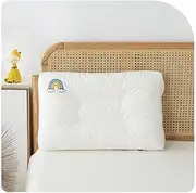 Toddler Pillow-12”x 20”-Machine Washable Soft and Breathable Kids Pillows,100% Cotton Toddler Kids Bedding Pillow for 3 Years Old，Perfect Toddler Pillow for Sleeping,Travel,Bed,Daycare