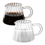 2 Pcs Glass Pitcher, Shaped Glass Creamer Pitcher, Glass Tea Pitcher,2856