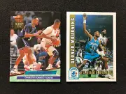 1992-1993 Fleer Ultra #234 & NBA Hoops #361 ALONZO MOURNING Rookie 2-CARD LOT