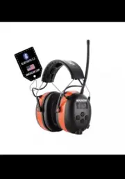 HP033 Bluetooth 5.3 Hearing Protection AM FM Radio Headphones, 25dB NRR Noise...