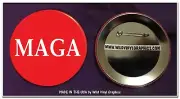4 PACK TRUMP TRAIN MAKE AMERICA GREAT AGAIN MAGA 1" PIN BACK BUTTONS