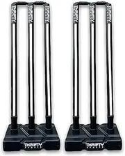 Thrifty Sports® Combo of 2 Full Size Set 32" Heavy Plastic Cricket Stump Set (ST BLK)
