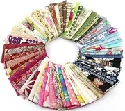 50pcs 1010cm Fabric Scraps Patchwork Craft Material Batiks Mixed Squares Bundle