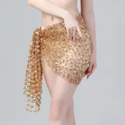 Hollow Belly Dance Hip Scarf Sequins Arabic Latin Hip Scarf Belly Dance Belt