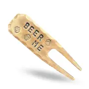 Beer Me Hand Stamped Copper Divot Repair Tool by Sunfish Golf