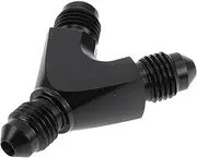 INFINAUTO Fuel Line Connector 4AN Male to Female Automotive Quick-Disconnect EFI Fitting Union Swivel Pipe Adapter Aluminum Black 1 Pcs