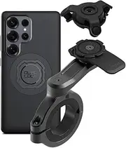 Quad Lock Motorcycle Handlebar Phone Mount PRO - Large with Vibration Dampener and MAG Phone Case for Galaxy S25 Ultra