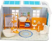 Dollhouse Miniature Bathroom Props Detailed Lightweight for Boys and Girls Decor