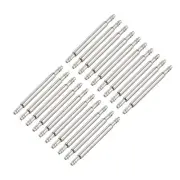 Spring Bar Pins 17mmx1.5mm Double Fringe Stainless Steel Watch Band Pins 20Pcs