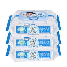 Baan貝恩 嬰兒保養柔濕巾EDI-無香料 80片*3包 【德芳保健藥妝】