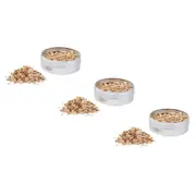 3x Davis & Waddell Apple Woodchips For Food Infusion Smoke Effect 7x7cm Natural