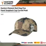 Hunters Element Red Stag Five Panel Snapback Cap Curved Peak Veil #9420030055473