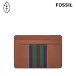 FOSSIL BRONSON 真皮卡夾-藍綠條紋 ML4533875