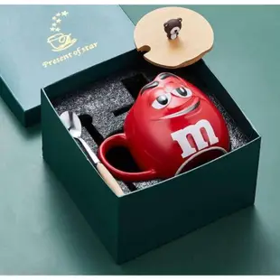 M&M Mug 1sets(1cup with cover & spoon)