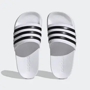 ADIDAS ADILETTE SHOWER K 中大童休閒拖鞋-白-HP7606 22 白色