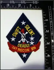 Military Patches USMC 1st Reconnaissance Battalion New Old Stock #T438