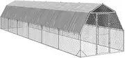 vidaXL Chicken Run with Roof - Secure and Spacious Galvanised Steel Coop