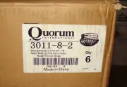 6x Quorum International 3011-8-2 Flushmount Ceiling Fixture Polish Brass 2 Blub