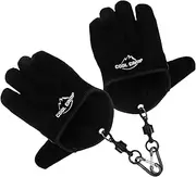 Totority 2Pcs Fireproof Bbq Gloves Heat Resistant Fishing Gloves with Non Slip Grip for Safe Handling Durable Design for Barbecuing Camping and Fishing Activities