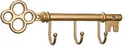 FantasHome Classic Wall Mounted Key Holder Hook Rack, Vintage Key Rack for Entryway (Gold)