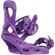 Burton Womens Scribe Binding 2025 in Black, Imperial Purple