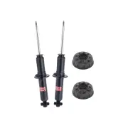 2x Rear KYB Shock Absorbers + Strut Mount Kit for Audi A6 C4 V6 01/1997-12/1997