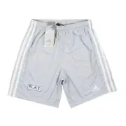 Adidas Boy's Squadra 21 3Soccer AEROREADY Tech Shorts Gray/White GN5768