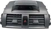 Ruili50 1 Auto AC Air Conditioner Vent Outlet Panel Compatible For Toyota Corolla Altis 2007-2013 Dash Trim Installation Frame Car Supplies(Silver)
