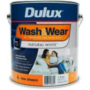 Dulux Wash&Wear 4L Low Sheen Natural White Paint - 4L