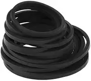 fivekim 20pcs Universal Cassette Tape Drive Belt, Black, Rubber, Square, 2mm, Assorted Sizes, for Recorders Walkman DVD Drive