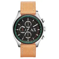 在飛比找PChome24h購物優惠-A│X Armani Exchange 急速車手計時腕錶-綠
