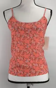 Wild Pearl Tank Top Spaghetti Strap Scoop Neck Floral Print Cami