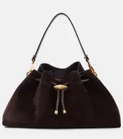 [Jimmy Choo] Jimmy Choo Bon Bon Small suede bucket bag One Size brown