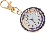 [TEHAUX] 1pc Key Chain Watch Vintage Watches for Women Mens Diamond Watch Student Nurse Pocket Watch Keychain Nurse Watch Clip on Pocket Watch Portable Unisex Watch Student Watch