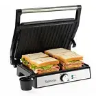 Panini Press Sandwich Maker,Samoris 2 Slice Non-stick Coated Plates Versatile...