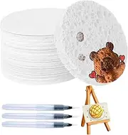 Canvas Paper Sponge, Painting Paper Kit Foam Texture Craft Supplies, Paint Pen Set Art Accessories for Birthday, Greeting Cards, School, Home, Party, Classroom, Children, Travel
