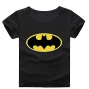 Boys Kids Superhero Batman Printed Short Sleeve T-shirt Crew Neck Tee Summer Tops L