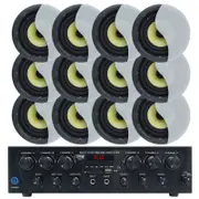 Weconic Bluetooth Amplifier + 12x 6" Indoor Ceiling Speaker Package
