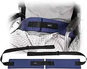 Wheelchair Seat Belt Cushion Harness Straps Medical Patients Positioning Restraint Soft Padded Safety Easy Release Adjustable Front Latch Buckle (Front Open Wheelchair Belt)
