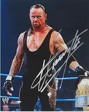 Topps THE UNDERTAKER, WWE, 8 X 10 PHOTO AUTOGRAPH ON GLOSSY PHOTO PAPER