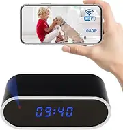 Clock Camera,1080P Mini Portable Cameras Nanny Can Video Recorder with Motion Detection Security Cameras for Home, Office